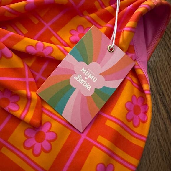 Show me your mumu orange pink bikini bottom beachwear plus size 3X NWT sexy - Picture 3 of 8
